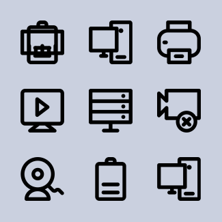 Multimedia Icon Set icons pack