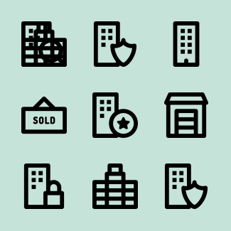 Real Estate Collection icons pack