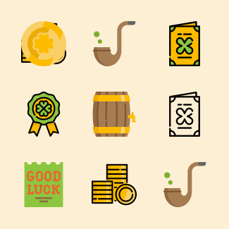Saint Patricks Day icons pack
