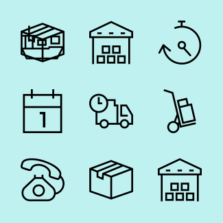 Logistics Delivery icons pack