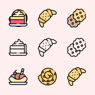 Desserts Candies icons pack