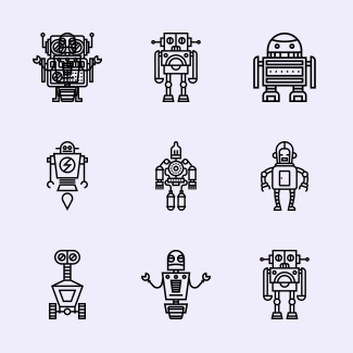 Robot Pictograms icons pack