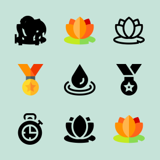 Wellness icons pack
