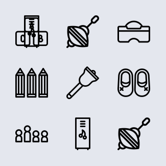 Kindergarten Collection icons pack