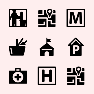 Public Spaces Signals icons pack