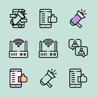 Communication icons pack