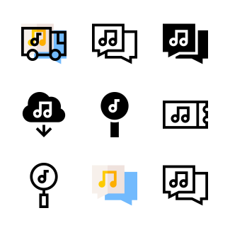Music Store icons pack