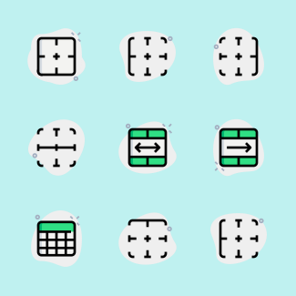 Tables icons pack