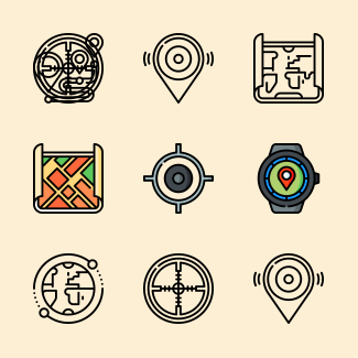 Location icons pack
