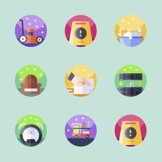 Housekeeping icons pack