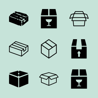 Boxes icons pack