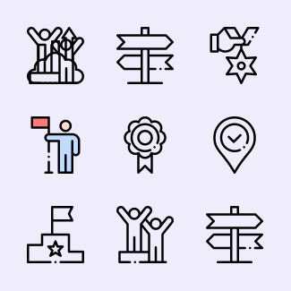 Success icons pack
