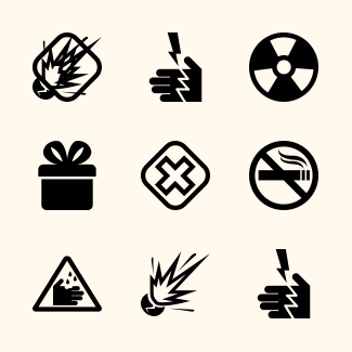 Warning icons pack