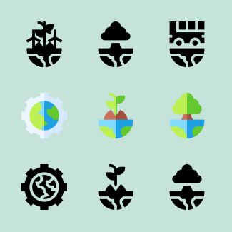 Mother earth icons pack