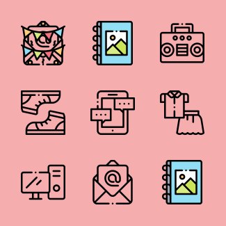 Teenage icons pack