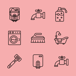 Bathroom icons pack
