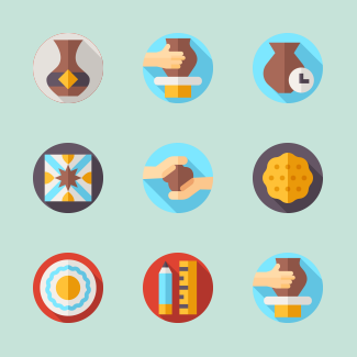 Pottery and Ceramics icons pack