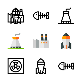 Nuclear Energy icons pack