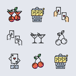 Casino icons pack