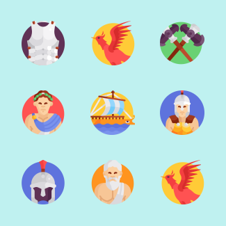 Greek Mythology icons pack