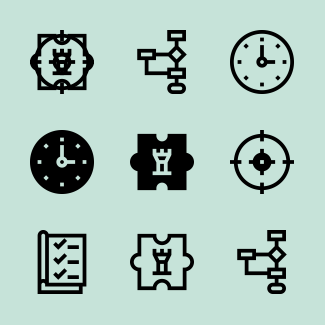 Management icons pack