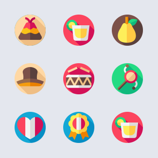Peru icons pack