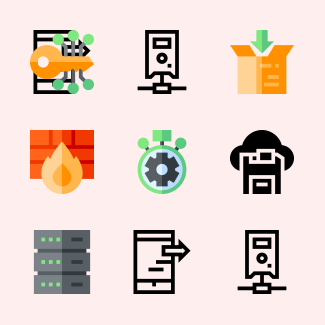 Database and Servers icons pack