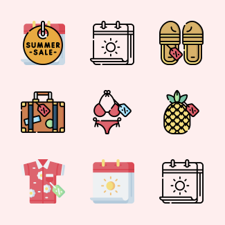 Summer Sales icons pack
