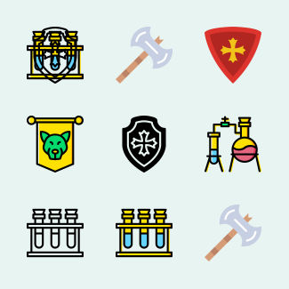 Medieval icons pack