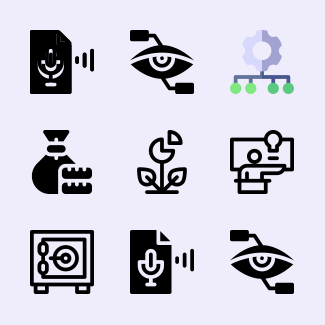 Crowdfunding icons pack