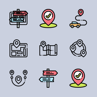 Location icons pack