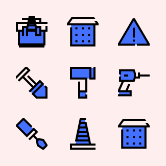 Construction icons pack