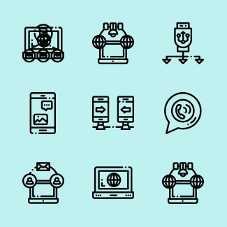 Communication icons pack