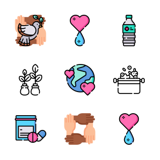Charity icons pack