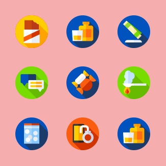 Addictions icons pack