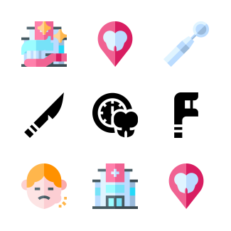 Dentist icons pack