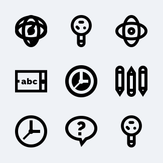 Education icons pack