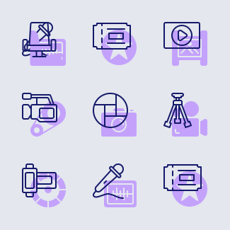 Cinema icons pack