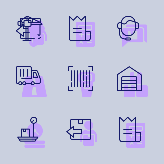 Shipping icons pack