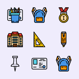 Back to school icons pack