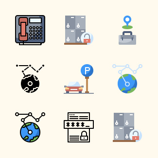 Coworking Space icons pack