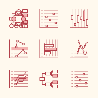 Infographic icons pack