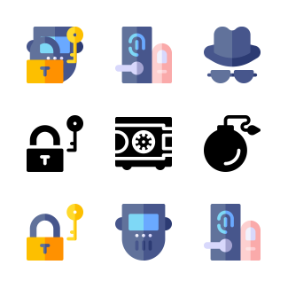 Protection and Security icons pack