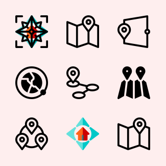 Location icons pack