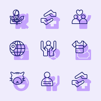 Charity icons pack