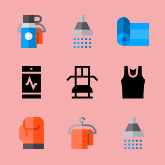 Gym icons pack