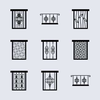 Windows and Balconies icons pack