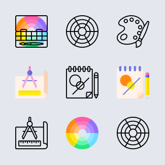 Art and Design icons pack
