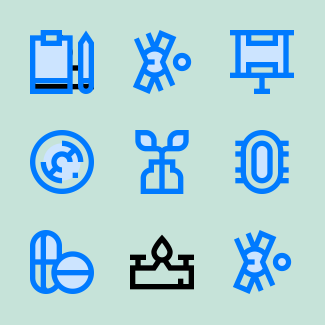 Biology icons pack