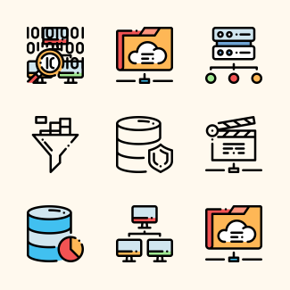 Database & servers icons pack